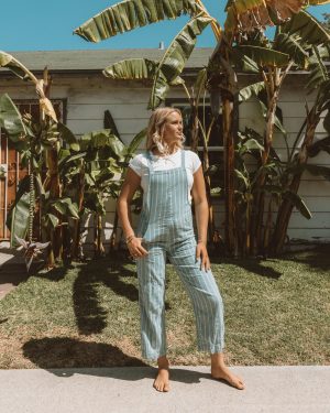 Pacific Time Jumpsuit - Blue Fog