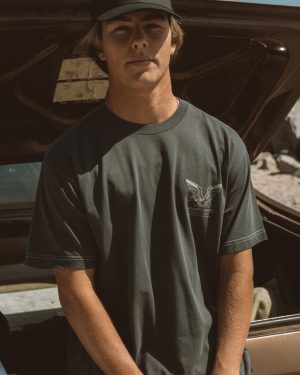 Bird Of Prey Garage OG Short Sleeve T-Shirt - Washed Black