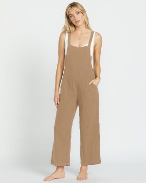 Pacific Time Jumpsuit - Khaki