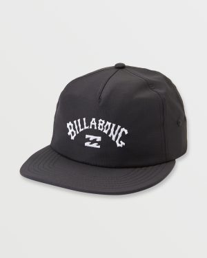 Arch Team Snapback Hat - Black