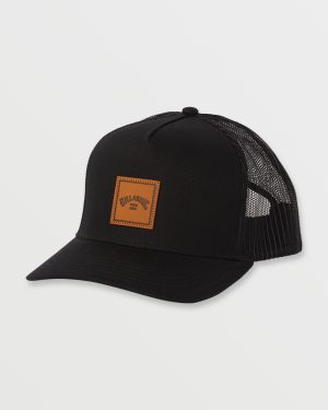 Stacked Trucker Hat - Black
