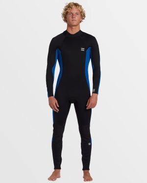 4/3mm Foil GBS Back Zip Wetsuit - Mid Blue