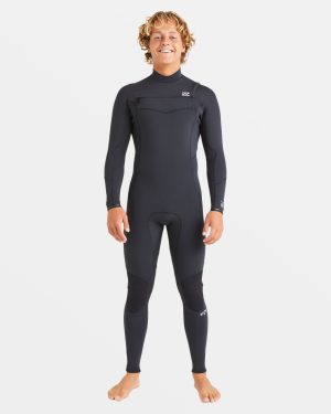 3/2mm Absolute Natural Upcycler GBS Chest Zip Wetsuit - Black
