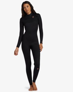 3/2mm Foil GBS Chest Zip Wetsuit - Black