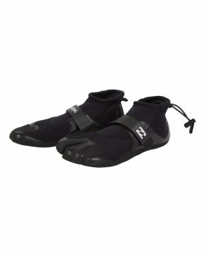 2mm Pro Reef Flatlock Wetsuit Boots - Black
